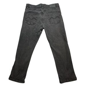 Urban Star Jeans Mens 36x29 (35x28) Black Stretch Denim Straight Leg 5 Pocket